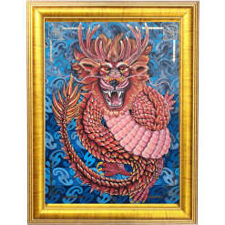 the red dragon painting /