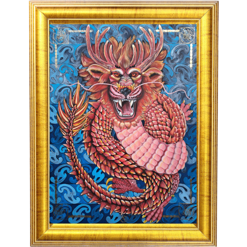 the red dragon painting /