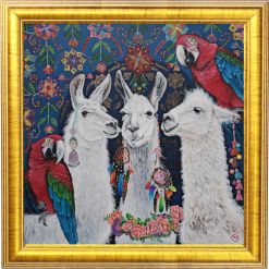 lamas painting / картина лами